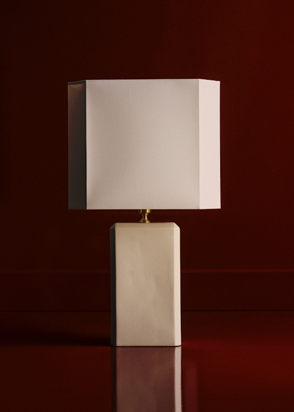 Concerto Lamp - Cracked Ecru - Concerto Lampshade - Brown Woven ...