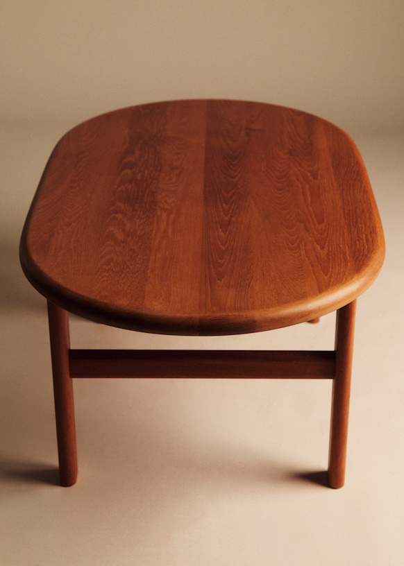 Table basse in teck années 1960