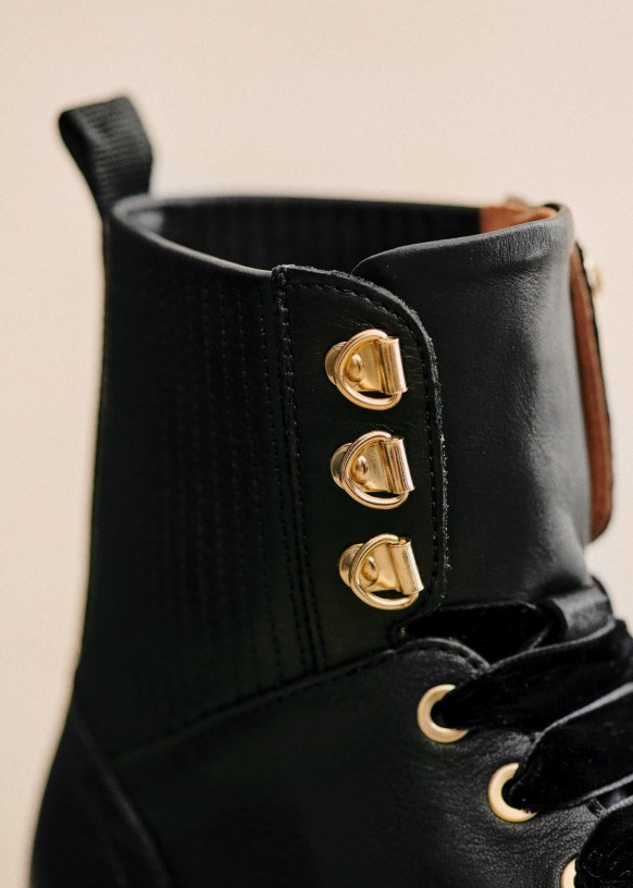 Sezane lace up boots online
