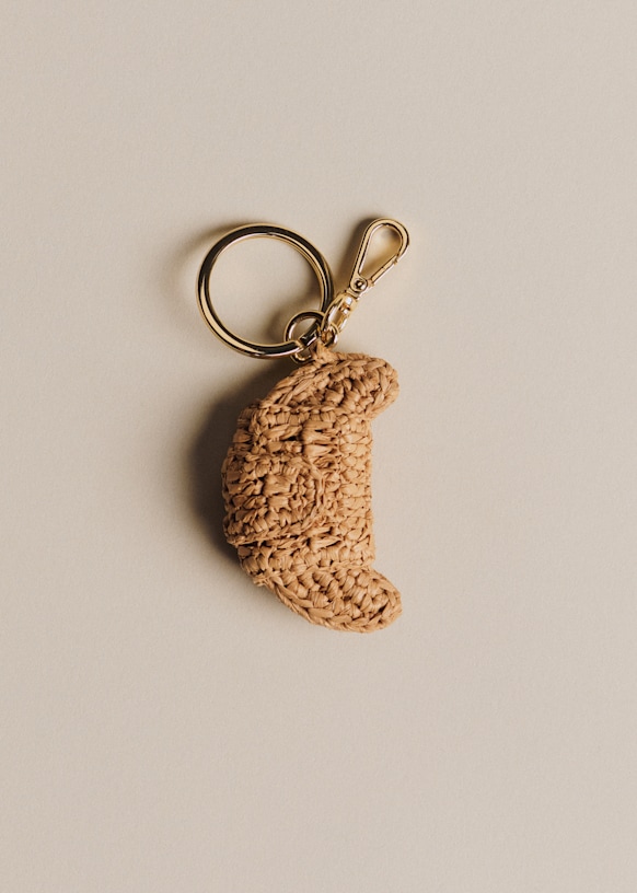 アクセサリー fjknatta__ Tas Accessoire Croissant - Raffia Naturel - Raffia - Sézane