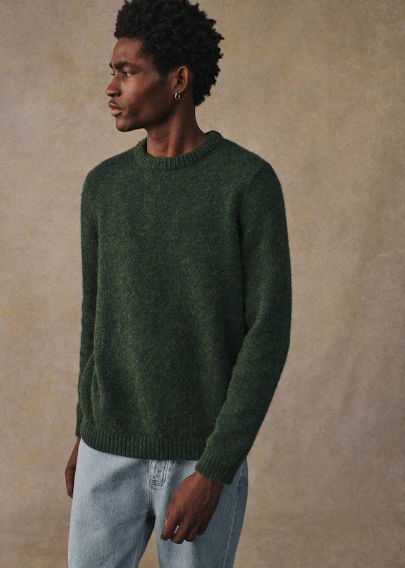 Pull Arlen - Vert - Alpaga - Octobre Éditions