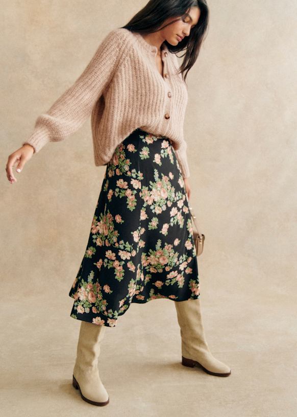 Tabata Skirt - Calvi Print - Viscose - Sézane