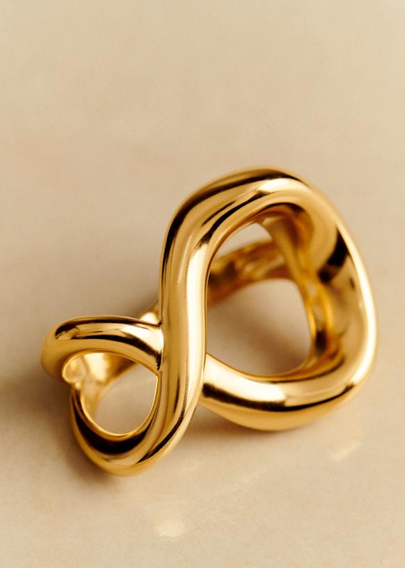 SEZANE セザンヌ　アップサイクル真鍮製ゴールドリング Valentin Ring - Gold - Majority recycled brass - Sézane