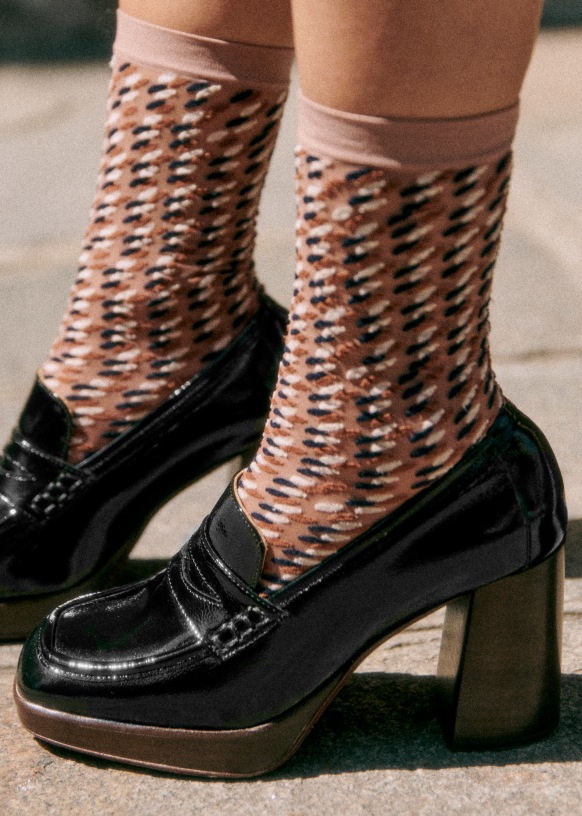 SEZANE JESSIE ハイヒールスムースレザーローファー パリブランド