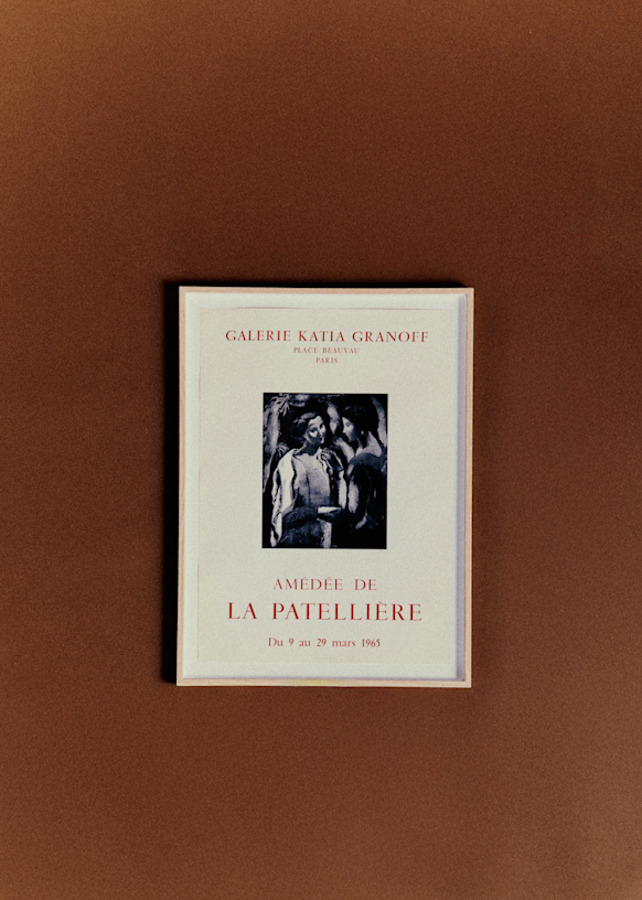 Affiche Galerie Katia Granoff, Amédée of The Patellière, 1965