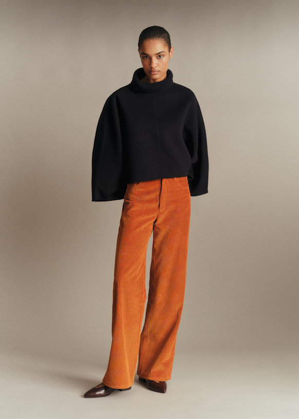 The Wide Leg Trousers - Blue - Organic cotton - organic textile