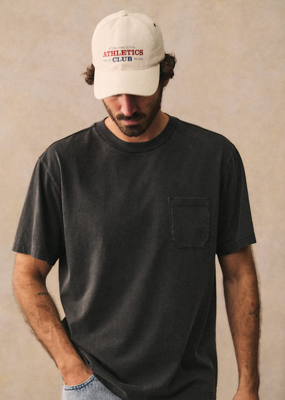 【本日特価】 - Black Washed - T-Shirt Elgin Organic Sézane - Cotton トップス
