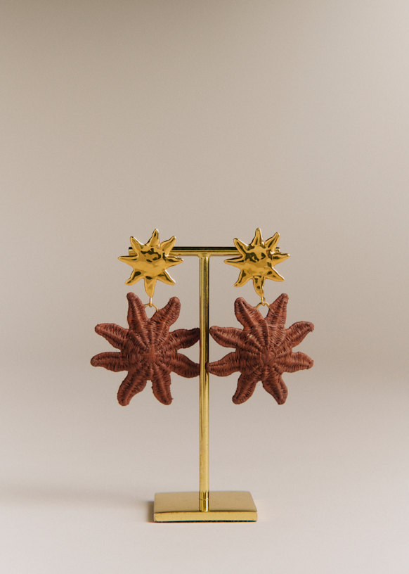 COLLANA ECLAT D'ORO | Progettato da Joidart | Collezione Eclat | Metallo placcato oro 24K | Vetro di Murano