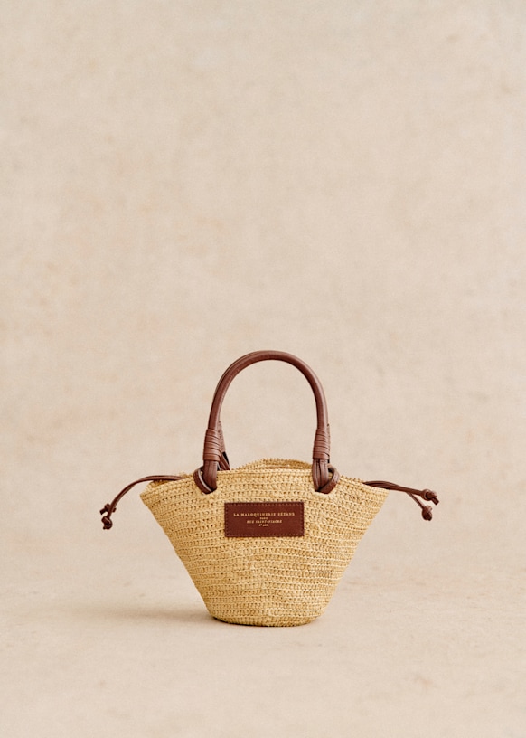 Panier Mini Justine - Raphia Naturel - Raphia - Sézane