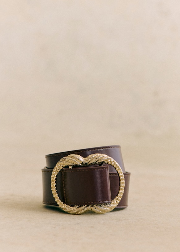 Sezane｜Fine Artemis ゴールドバックル レザー ベルト Sezane｜Fine Artemis ゴールドバックル レザー ベルト (SEZANE