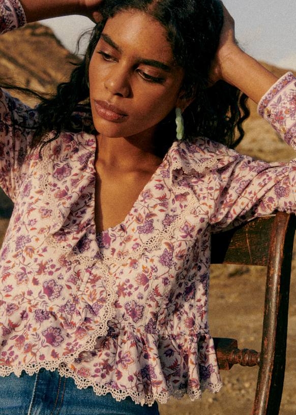 Alexiana Blouse - Nausica Floral Print - Organic cotton - organic