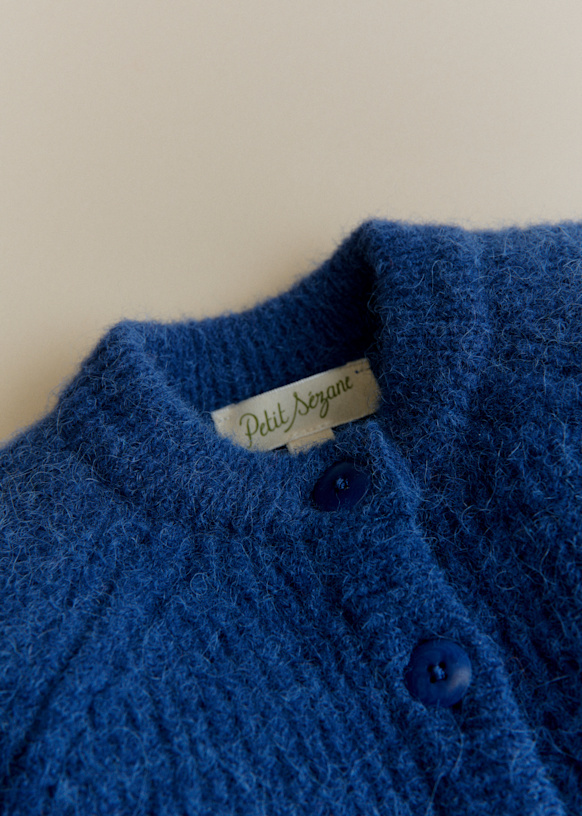 Othello Cardigan - Mottled Grey - Baby Alpaca - Sézane