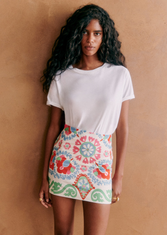 Jupe cuir sezane best sale