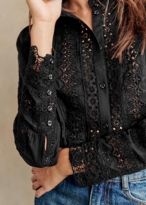 Rym Shirt - Ecru - Organic Cotton - Sézane