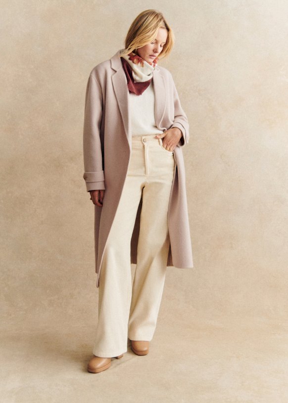 Mederick Coat Sand Wool Sezane