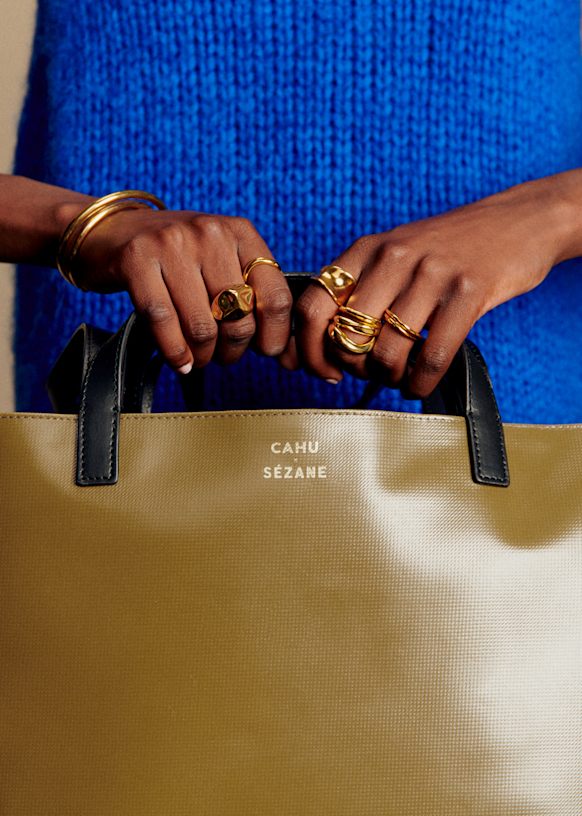 The practical Tote Bag - CAHU X SÉZANE - Olive Green - Polyester