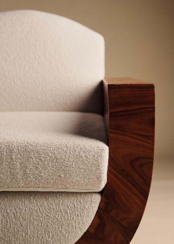 Fauteuil in palissandre art déco années 30