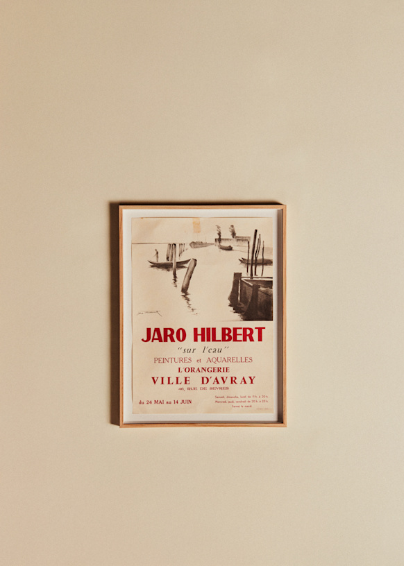 Affiche Jaro-Hilbert, On l'eau