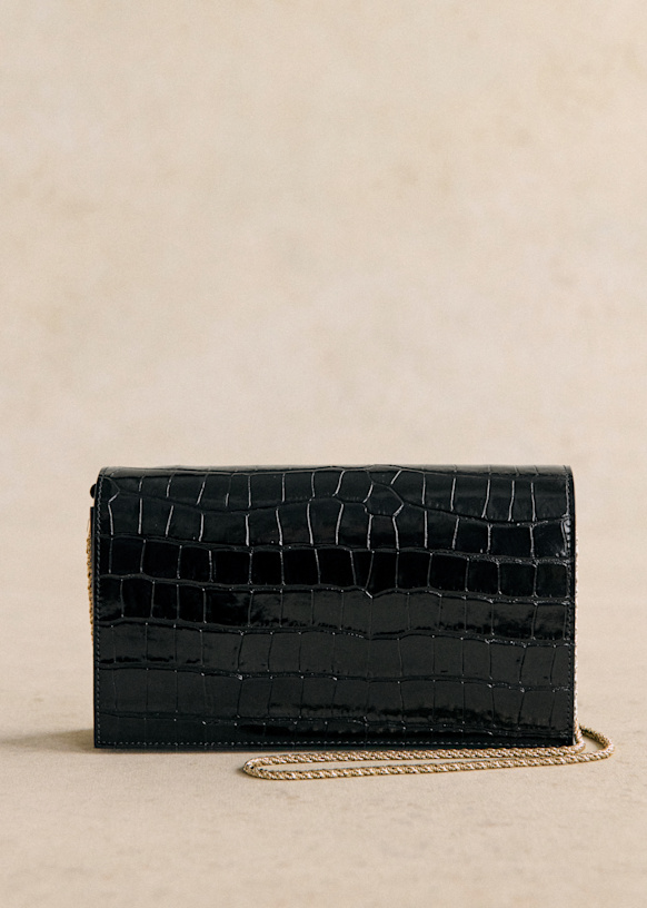 Manon Sezane Crocodile Print Bag