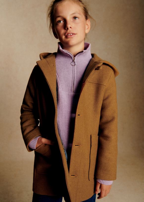 Joseph Coat - Mottled Grey - GRS certified recycled wool - Sézane