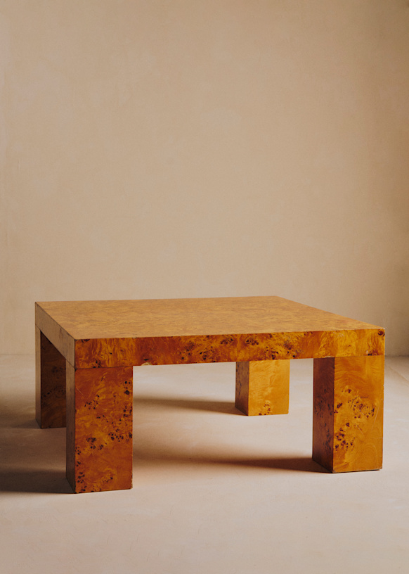 Table basse in loupe d'orme