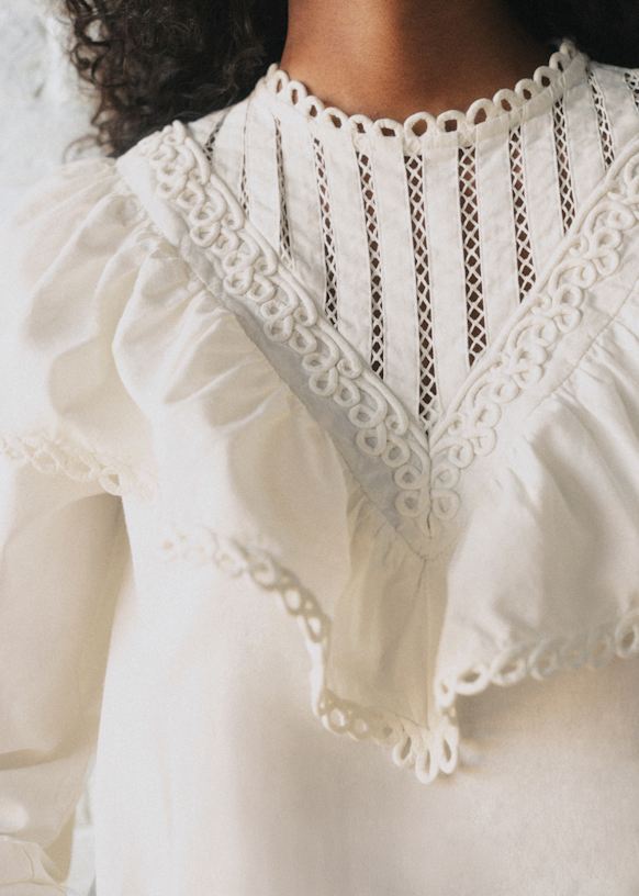 Amarine ブラウス - Sézane x SEA NY - プレーンエクリュ