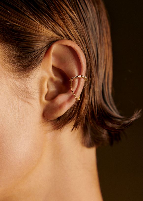 Sezane|Loris ピアス 上品で洗練 フレンチジュエリー Loris Earring - Gold - Majority recycled brass - Sézane
