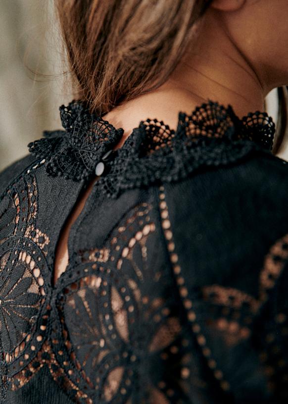 marno Bianca blouse（NAVY） marno Bianca blouse（NAVY） L'Agence - Bianca Navy Blue Silk
