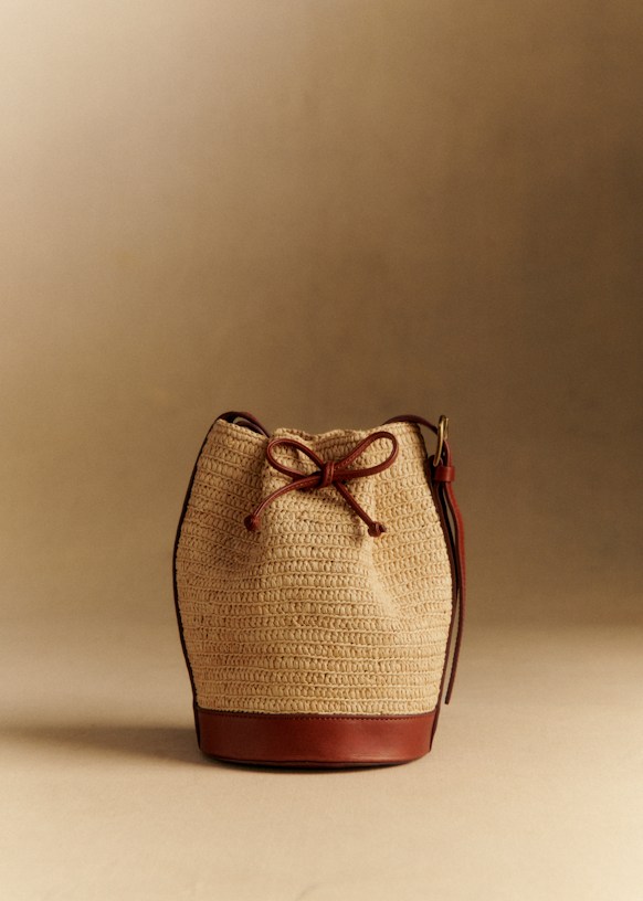 Mini Farrow Raphia Bag - Natural Beige - Raffia - Sézane