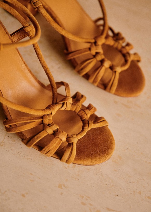 sandales sezane dorées