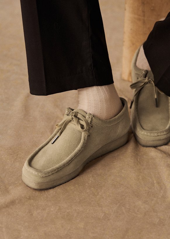 【★安心の定価販売★】 Sky - Loafers Wallabee - Clarks Blue Sézane - Leather - 靴