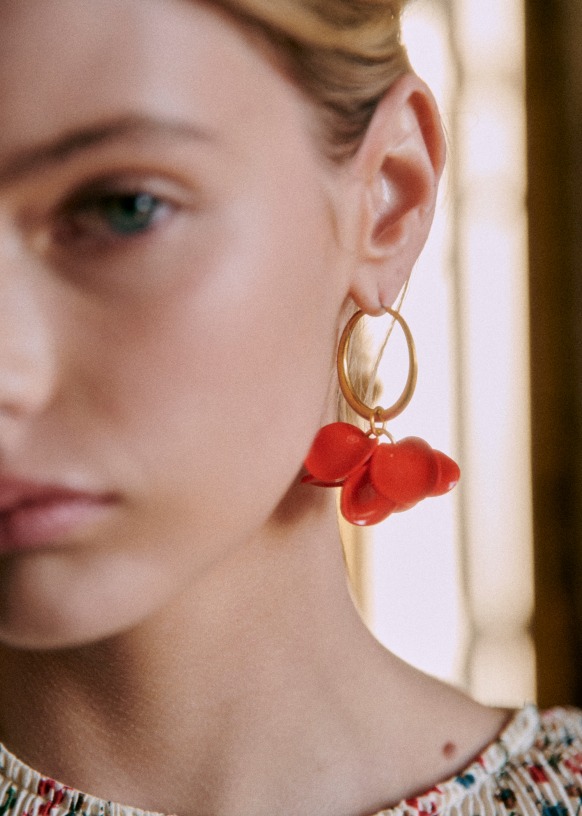 Flora Hoops - Poppy - Resin - Sézane