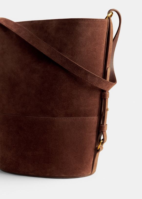 Gary Maxi Bag - Choco - Split cowhide leather - Sézane