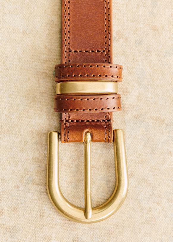 sezaneベルト Taylor Belt - Smooth Black Heritage - Vegetable-tanned