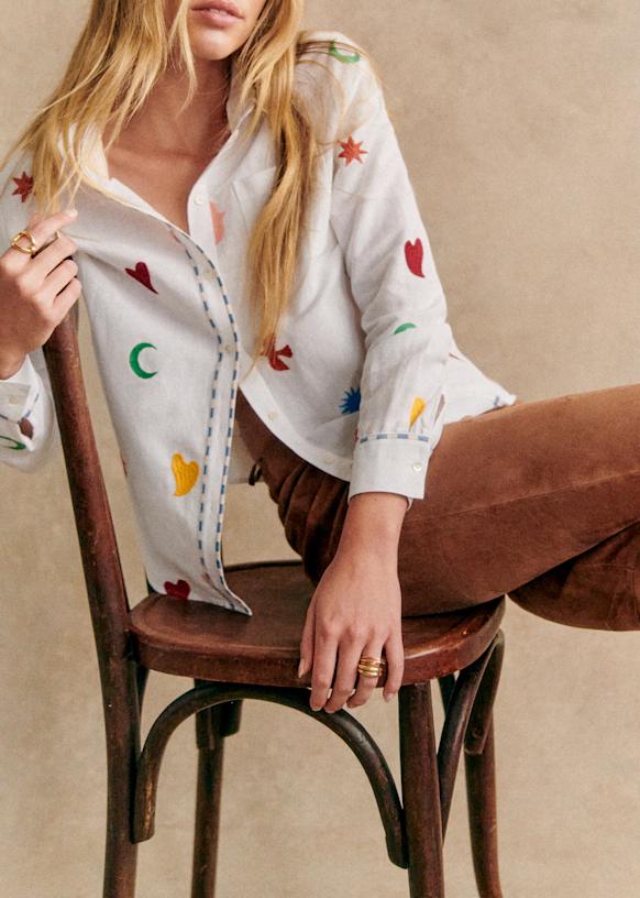 Tomboy Shirt - Sézane x Pangea - Solidarity Creation - Embroidered