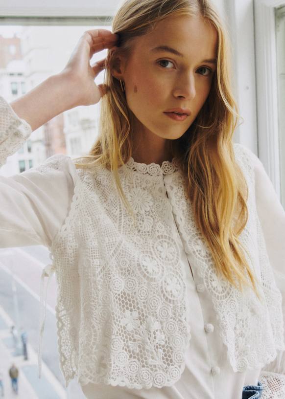 Beryl シャツ - Sézane x SEA NY - エクリュ - オーガニックコットン