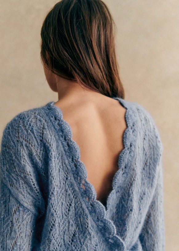 Pull sezane dos nu on sale