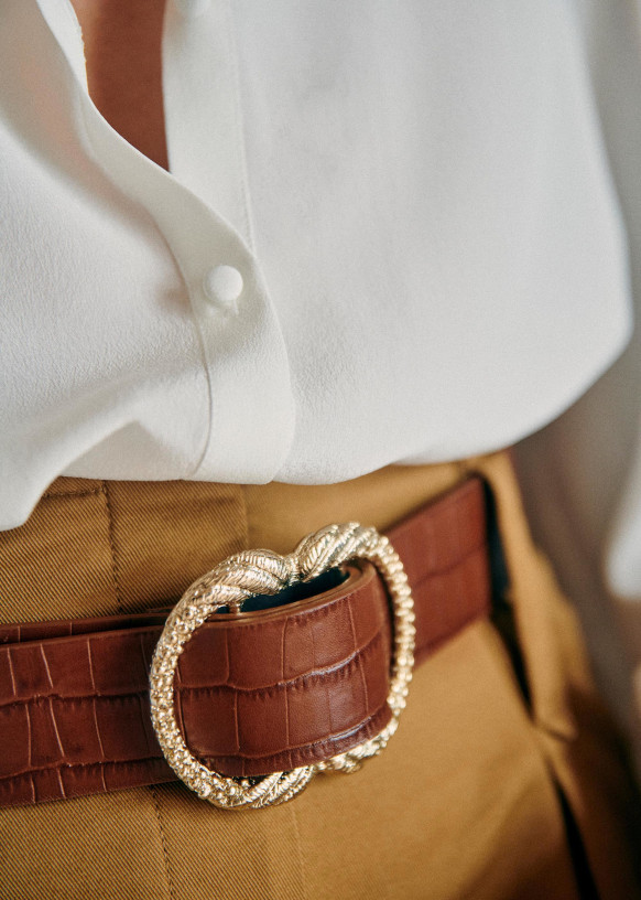 Ceinture artemis sezane camel Clearance