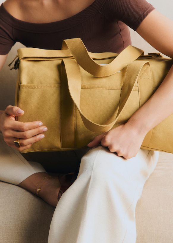 Sezane セザンヌ ボーリングバッグ ブラウン Bowling bag - Green - Cotton - Sézane