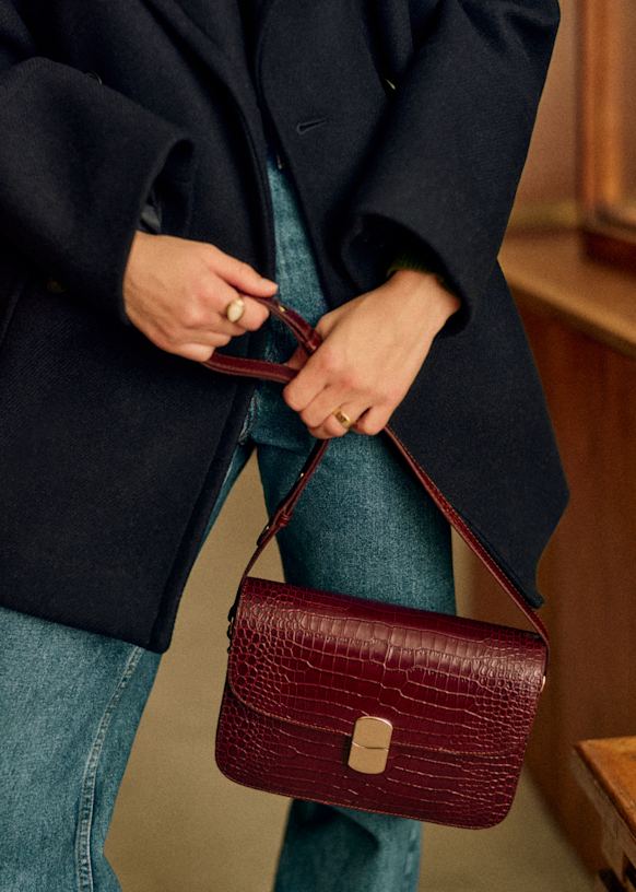 Milo Classic Bag Glossy Burgundy Smooth Cowhide Leather S zane Milo Classic Bag Glossy Burgundy Smooth Cowhide Leather S zane