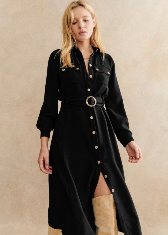 Black tea dress sales