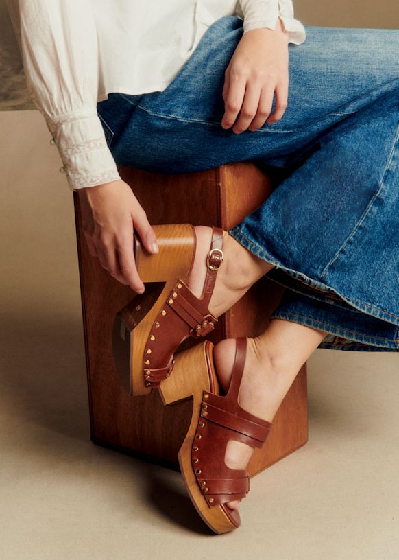 Sonia Clogs - Smooth natural - Bovine leather - Sézane