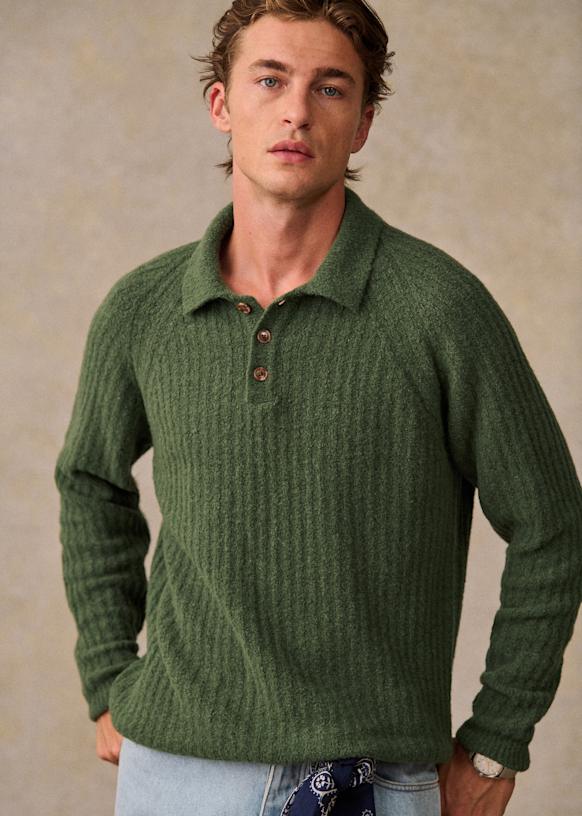 Pull Spense Knits à Fermeture éclair Dans Le Dos - Taille M, Bleu-vert, Occasion Très Bon état