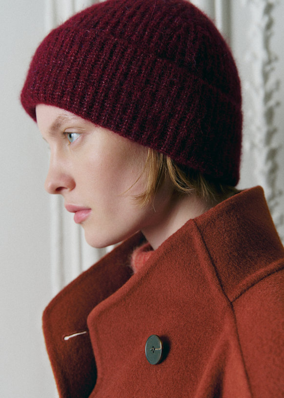 Paul Beanie - Navy - Baby Alpaca - Sézane