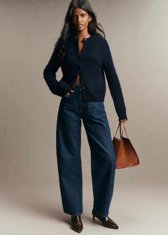 Nathalie Cardigan - Navy - Baby Alpaca - Sézane