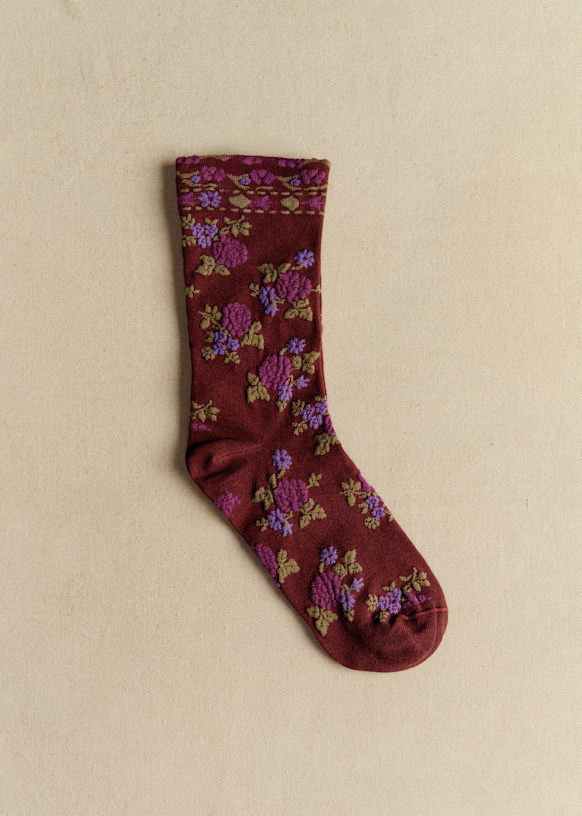 Purple Floral Amour Sockamoccs