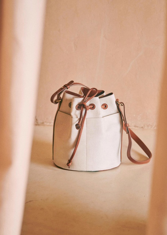 Liberté Bucket Bag - Honey - Bovine leather - Sézane