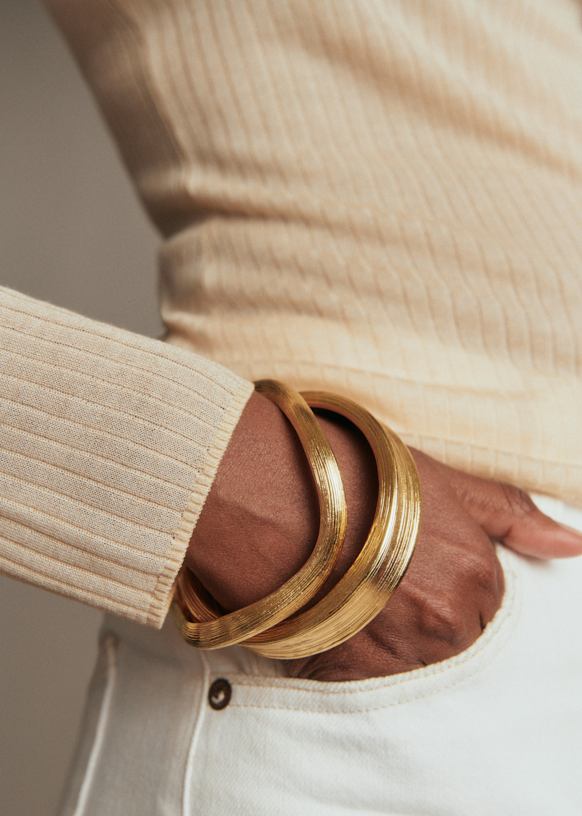 ベ*ン様 ギリシャ　アテネの純金製ブレスレット、アンティーク美術工芸品 Dorotha ブレスレット - ゴールド - 金めっき加工リサイクルブラス