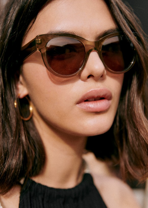 Chiara Sunglasses - Olive Green - Sézane Chiara Sunglasses - Olive Green - Sézane