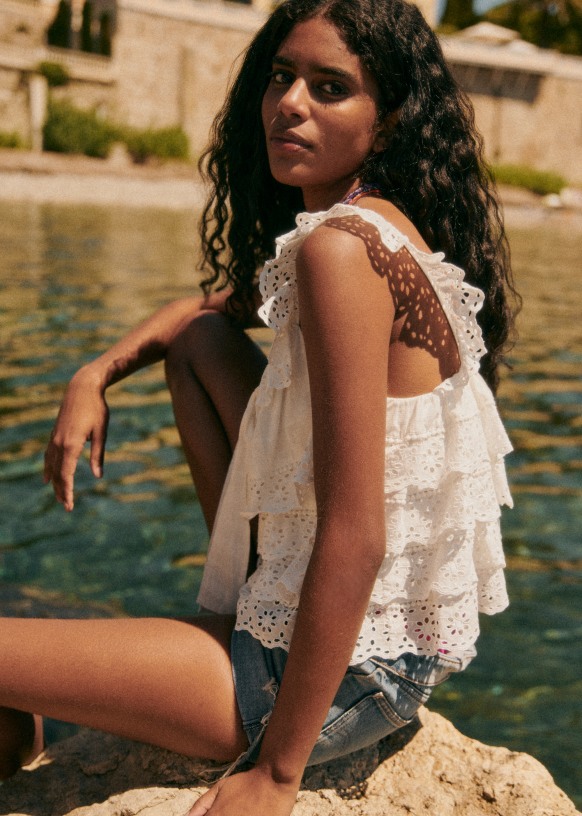 Lia Blouse - Ecru - Sézane